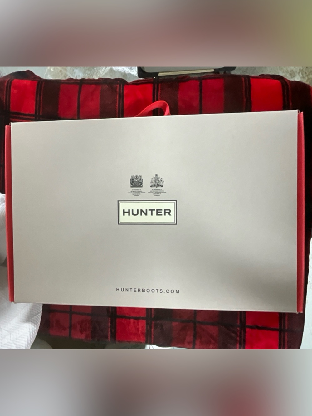 EUC Hunter Tall High Gloss grey boots w/box - Picture 7 of 7